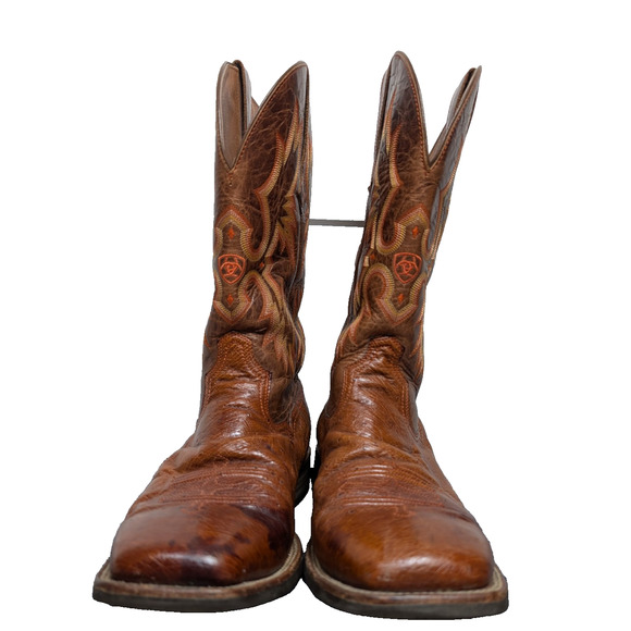 Ariat Ostrich Cowboy Boots Mens 13 EE Smooth Quill Leather Western Slingshot main image 6
